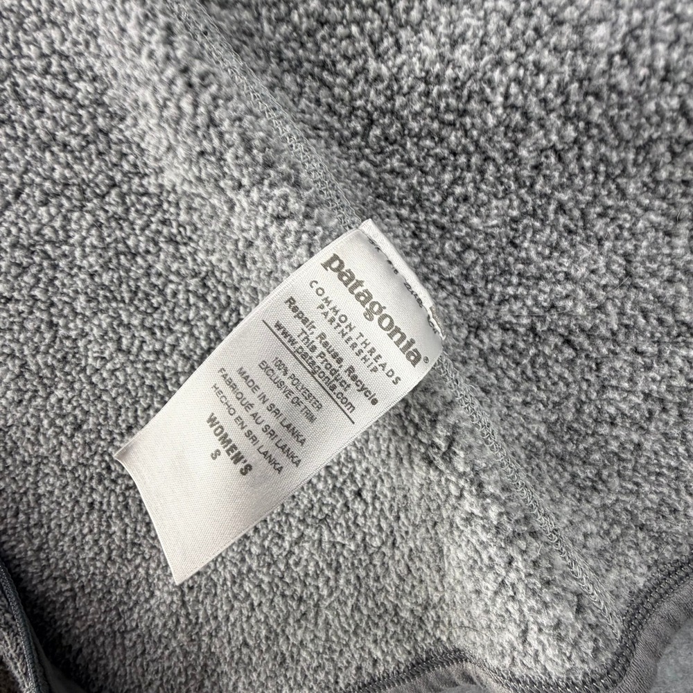 Patagonia Womens Better Sweater Full Zip Fleece Jacket Gray Small MISSING ZIPPER - Picture 6 of 8